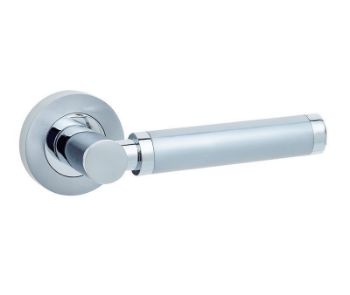 Jedo Avantime Door Handle- Polished Chrome/Satin Chrome- JV555PCSC