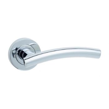 Jedo Curve Door Handle- Polished Chrome- JV520PC