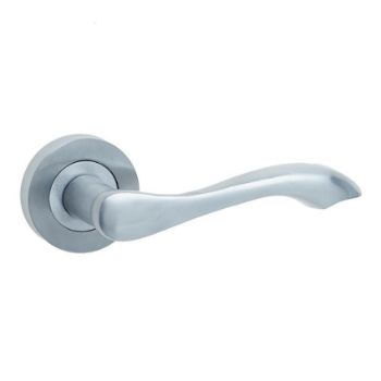 Jedo Gamma Door Handle- Satin Chrome- JV509SC