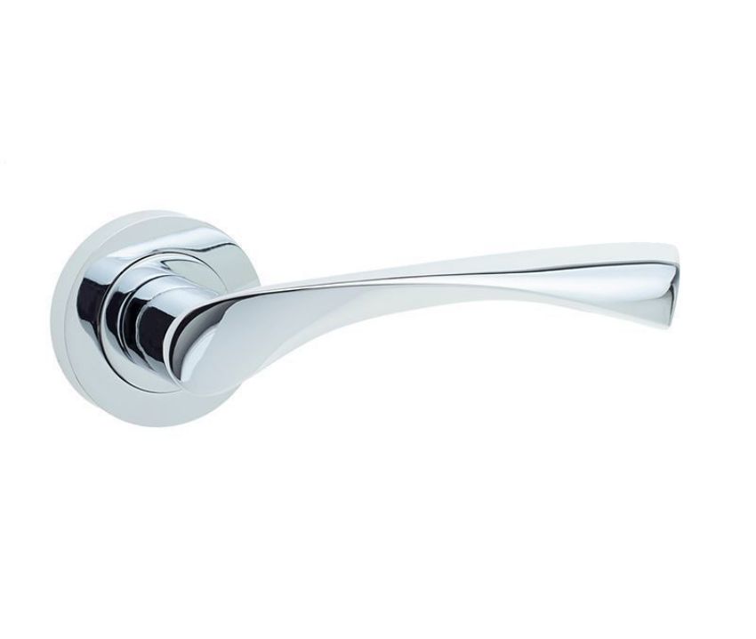 Jedo Twirl Door Handle- Polished Chrome- JV504PC