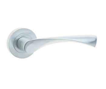 Jedo Twirl Door Handle- Satin Chrome- JV504SC