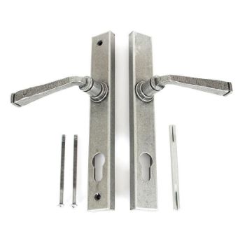 Avon Slimline Espag Sprung Lock Set in Pewter - 33034