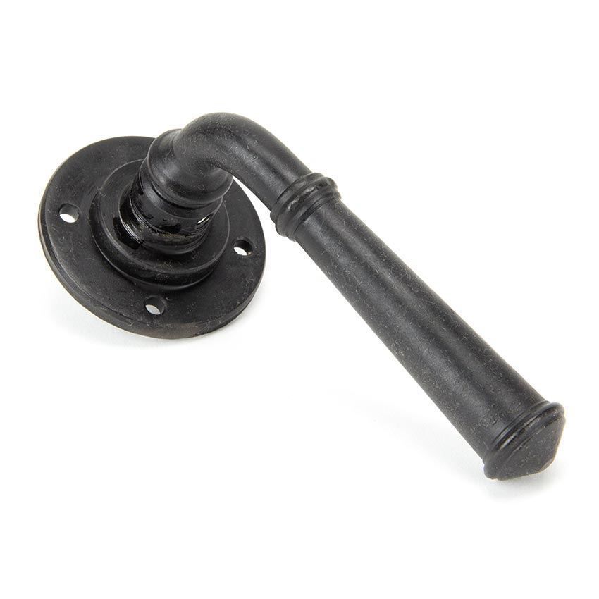 Regency Lever on Rose in Beeswax finish - 92050