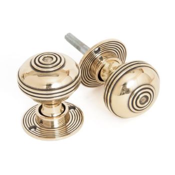 Prestbury Small Mortice/Rim Knob Set in Aged Brass - 83857