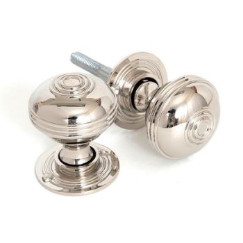 Prestbury Small Mortice/Rim Knob Set in Polished Nickel - 83855