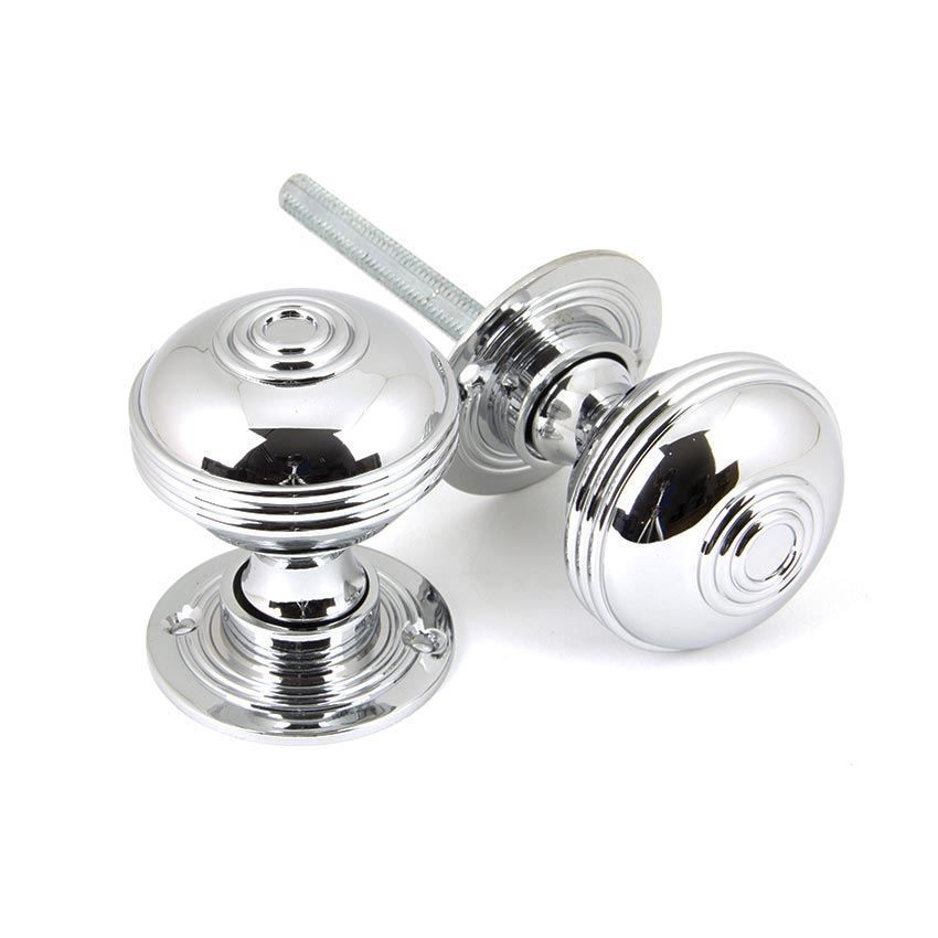 Prestbury Small Mortice/Rim Knob Set in Polished Chrome - 90274