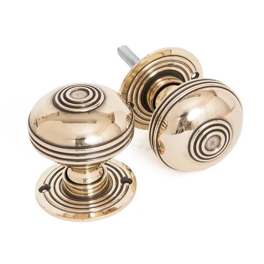 Prestbury Large Mortice/Rim Knob Set in Aged Brass - 83858