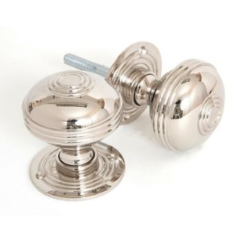 Prestbury Large Mortice/Rim Knob Set in Polished Nickel - 83856