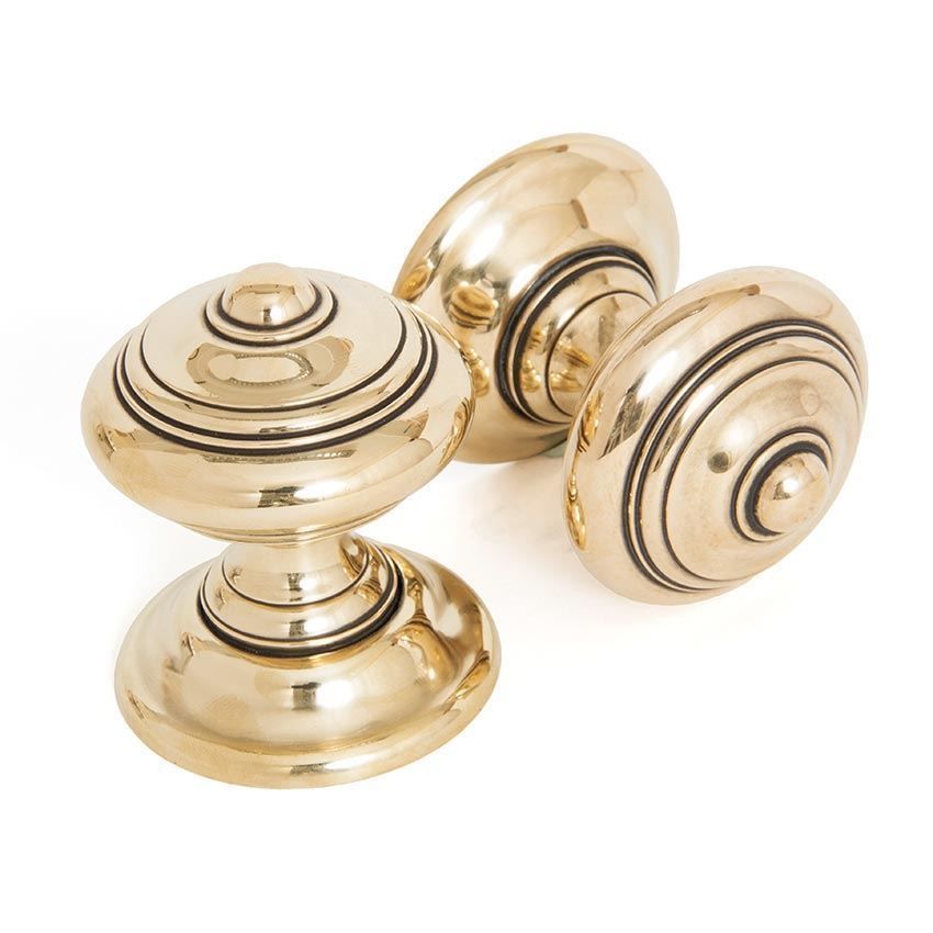 Elmore Concealed Mortice Knob Set in Aged Brass - 83864