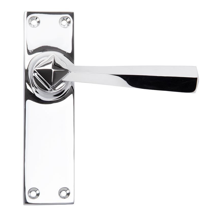 Straight Lever Latch Handle in Polished Chrome - 91969