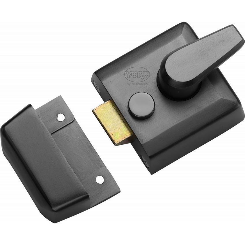 40mm Nightlatch in Matt Black Finish - NL3040-BLK