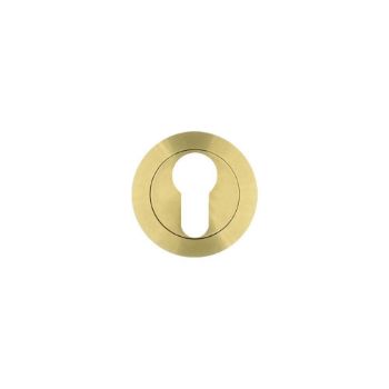 Rosso Tecnica EURO PROFILE Escutcheon in PVD Satin Brass - RT001PVDSB Rosso Tecnica EURO PROFILE Escutcheon in PVD Satin Brass - RT001PVDSB