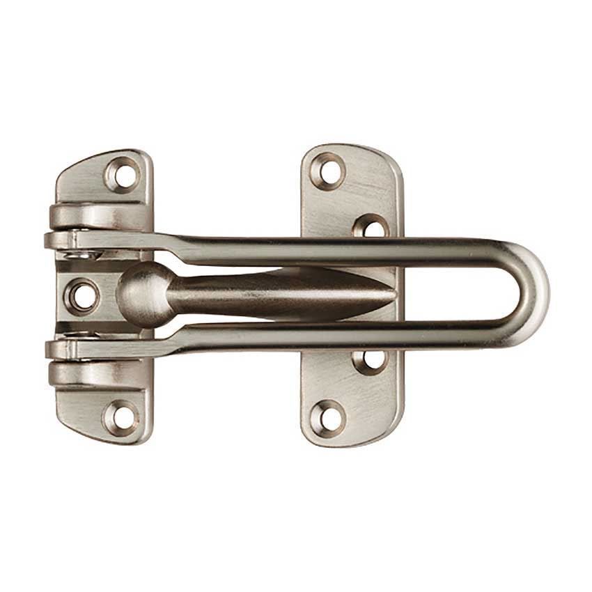 Security Door Guard in Satin Nickel Finish - SDG4001SN