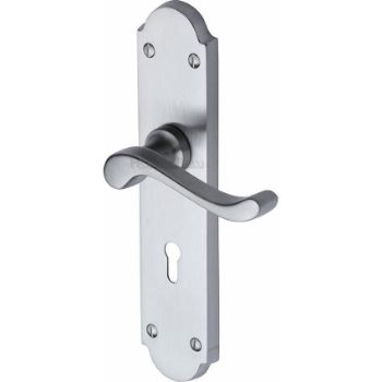 Savoy Long Plate Lock Handle - V750SC Savoy Long Plate Lock Handle - V750SC