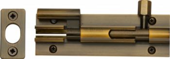Door Bolt Necked 4" x 1.25" Antique Brass finish - C1592-4-AT Door Bolt Necked 4" x 1.25" Antique Brass finish - C1592-4-AT