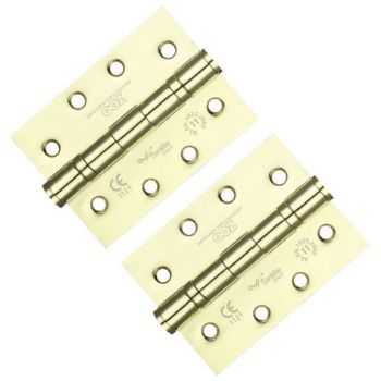4" (102mm) Brass Plated Ball Bearing Hinges - ZHS43EB 4" (102mm) Brass Plated Ball Bearing Hinges - ZHS43EB