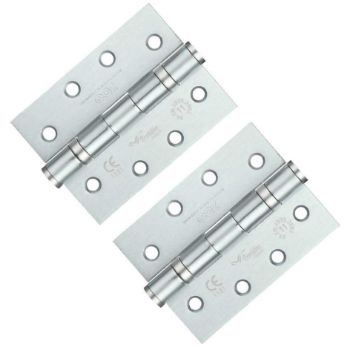 4" (102mm) Satin Chrome Ball Bearing Hinges - ZHS43SC