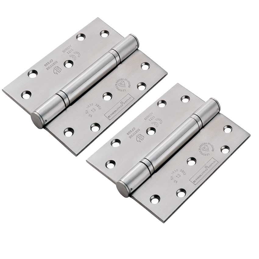 5" (125mm) Grade 14 Satin Stainless Steel Enduromax Door Hinges - H2N1121/14SSS