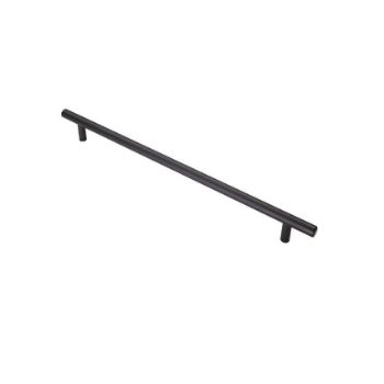 Matt black 12mm Steel T-Bar Cabinet Handle 288mm - FTD445FMB