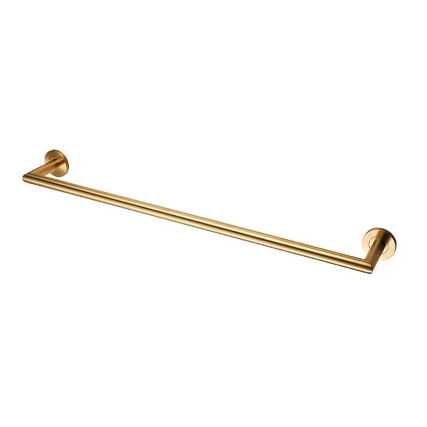 De L'eau Single Towel Rail - PVD Satin Brass - LX22SPVD