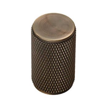 Knurled Knob - Antique Brass - FTD702AB