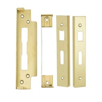 Rebate Set for Eurospec BS Security Sashlock - Brass - ARB5105PVD