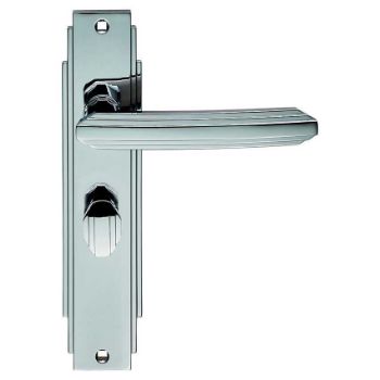 Art Deco WC Bathroom Handle - ADR013CP Art Deco WC Bathroom Handle - ADR013CP