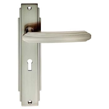 Art Deco Lock Handle - ADR011SN Art Deco Lock Handle - ADR011SN