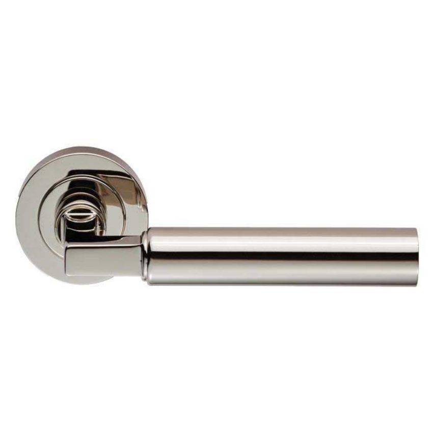 Amiata lever on Round Rose - Polished Nickel - EUL040PN 