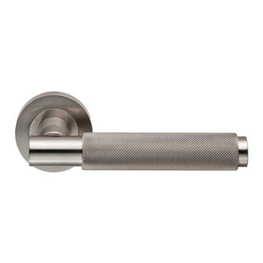 Varese lever on Round Rose - Satin Nickel - EUL050SN 