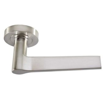 Velino lever on Round Rose - Satin Nickel - EUL020SN 