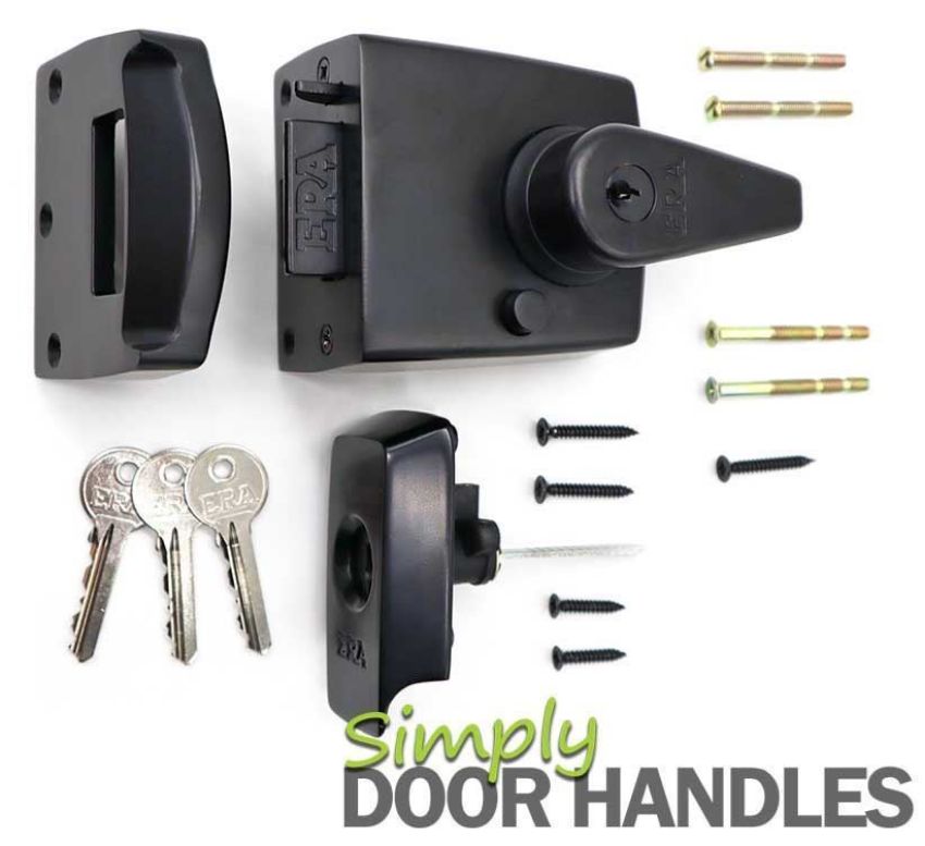 ERA 60mm High Security Nightlatch in Matt Black Finish - 1930-10-1