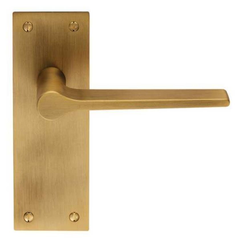 Velino LEVER ON BACKPLATE - Antique Brass - EUL02AB