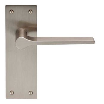 Velino LEVER ON BACKPLATE - Satin Nickel - EUL02SN