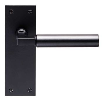 Amiata LEVER ON BACKPLATE - Matt Black - EUL042MB