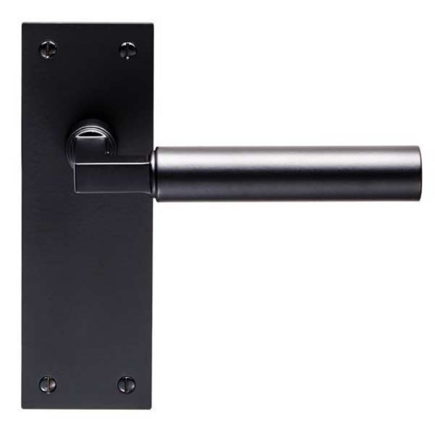 Amiata LEVER ON BACKPLATE - Matt Black - EUL042MB