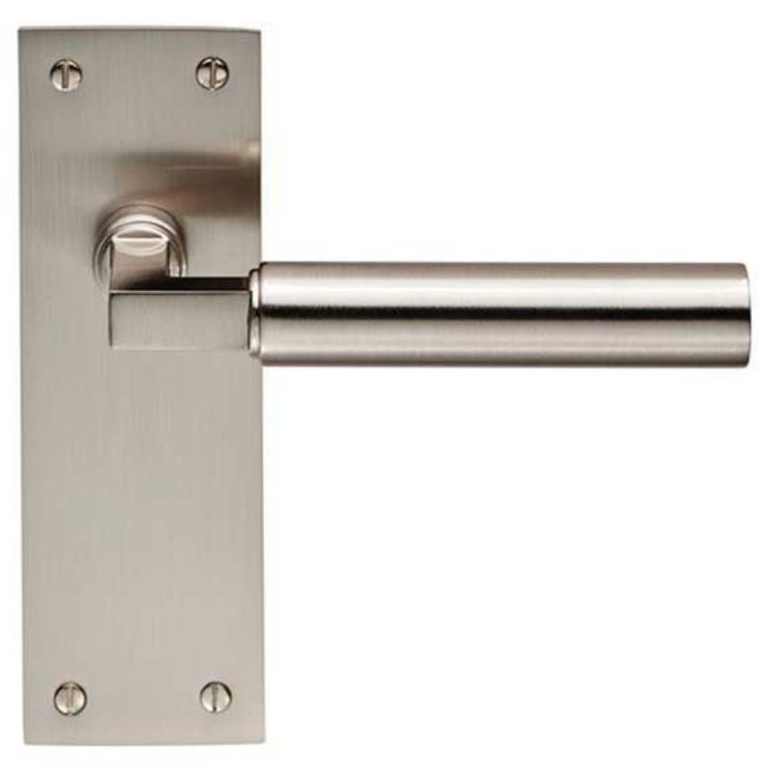 Amiata LEVER ON BACK PLATE - Satin Nickel - EUL04SN