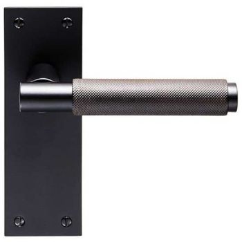 Varese LEVER ON BACK PLATE - Matt Black - EUL05MB