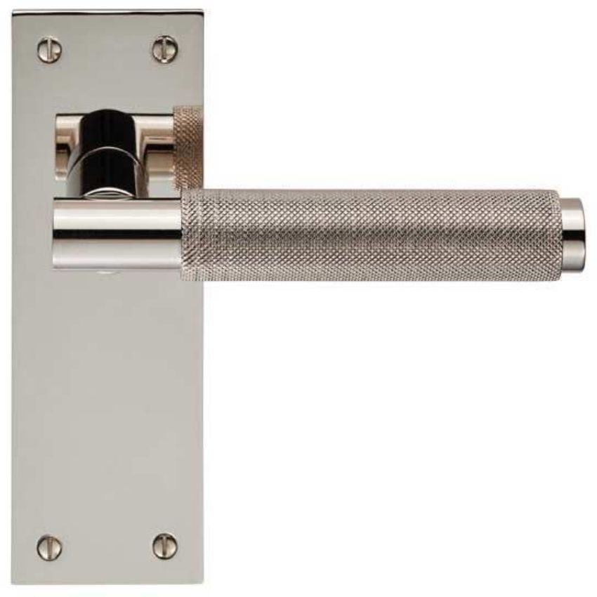 Varese LEVER ON BACK PLATE - Polished Nickel - EUL052PN