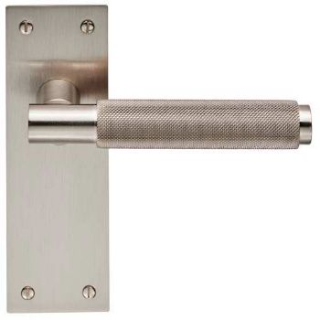 Varese LEVER ON BACK PLATE - Satin Nickel - EUL052SN