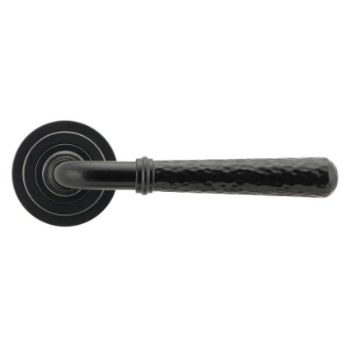 Black Hammered Newbury Lever on a Rose Set - 45648