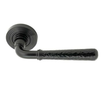 Black Hammered Newbury Lever on a Beehive Rose Set- Unsprung - 49983