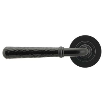 Black Hammered Newbury Lever on a Plain Rose Set - 45647 