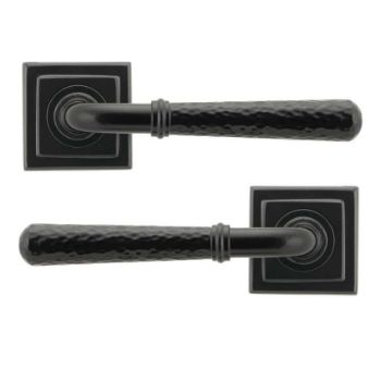 Black Hammered Newbury Lever on a Square Rose Set- Unsprung - 49984