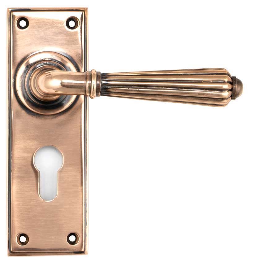 Hinton EURO Lock Handle in Polished Bronze - 45337