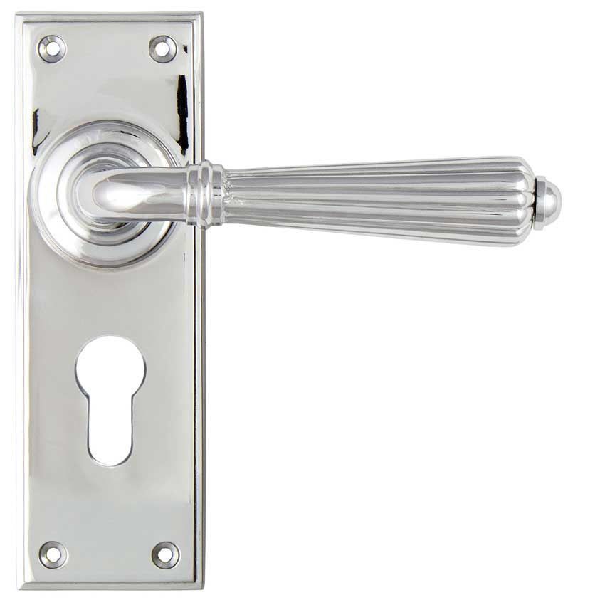 Hinton EURO Lock Handle in Polished Chrome - 45319
