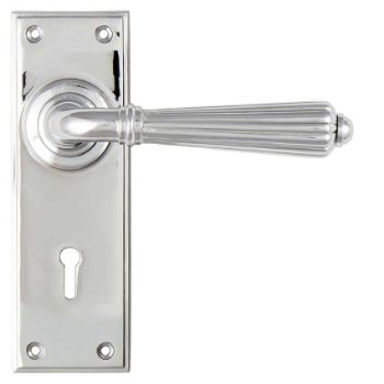Hinton Lock Handle in Polished Chrome - 45316