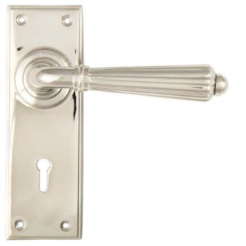 Hinton Lock Handle in Polished Nickel - 45322 Hinton Lock Handle in Polished Nickel - 45322