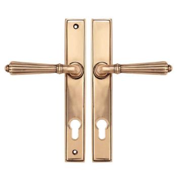 Hinton EURO Slim-line Sprung Espag Handle in Polished Bronze - 45338 