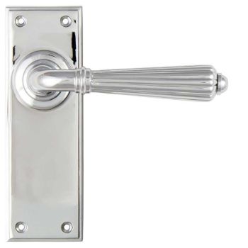 Hinton Latch Handle in Polished Chrome 